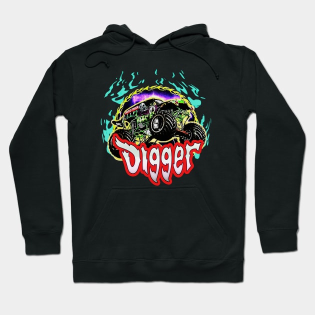 grave digger Hoodie by pin store